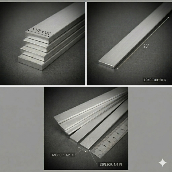 platina de 1 1/2 x 20